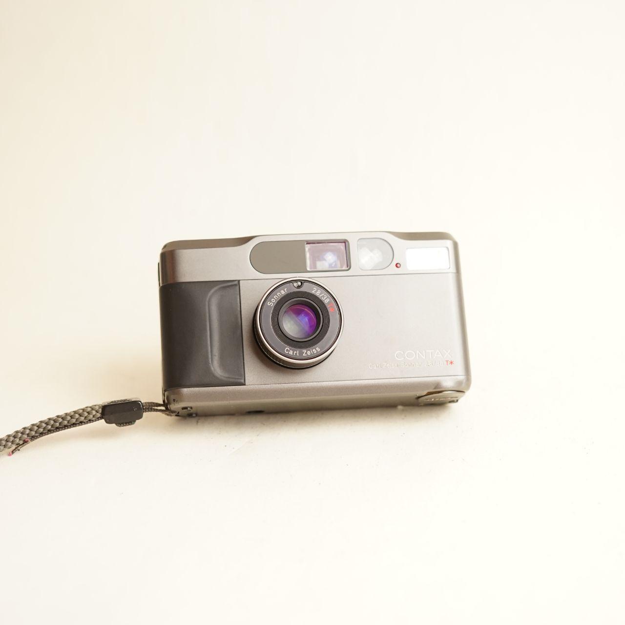 Contax T2 Film Camera | 35mm Point & Shoot | Tested & Working | Grey