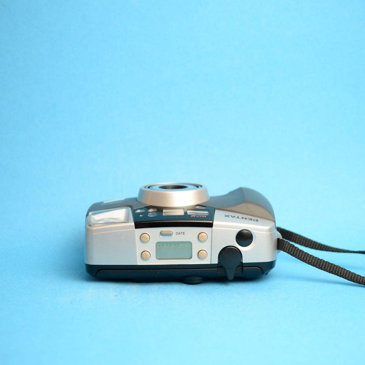 Pentax IQZoom 95WR Film Camera | 35mm Point & Shoot | Tested & Working | Grey & Silver