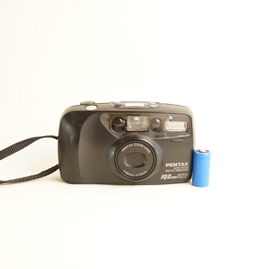 Pentax IQZoom EZY | 35mm Film Camera | Tested & Working | Black