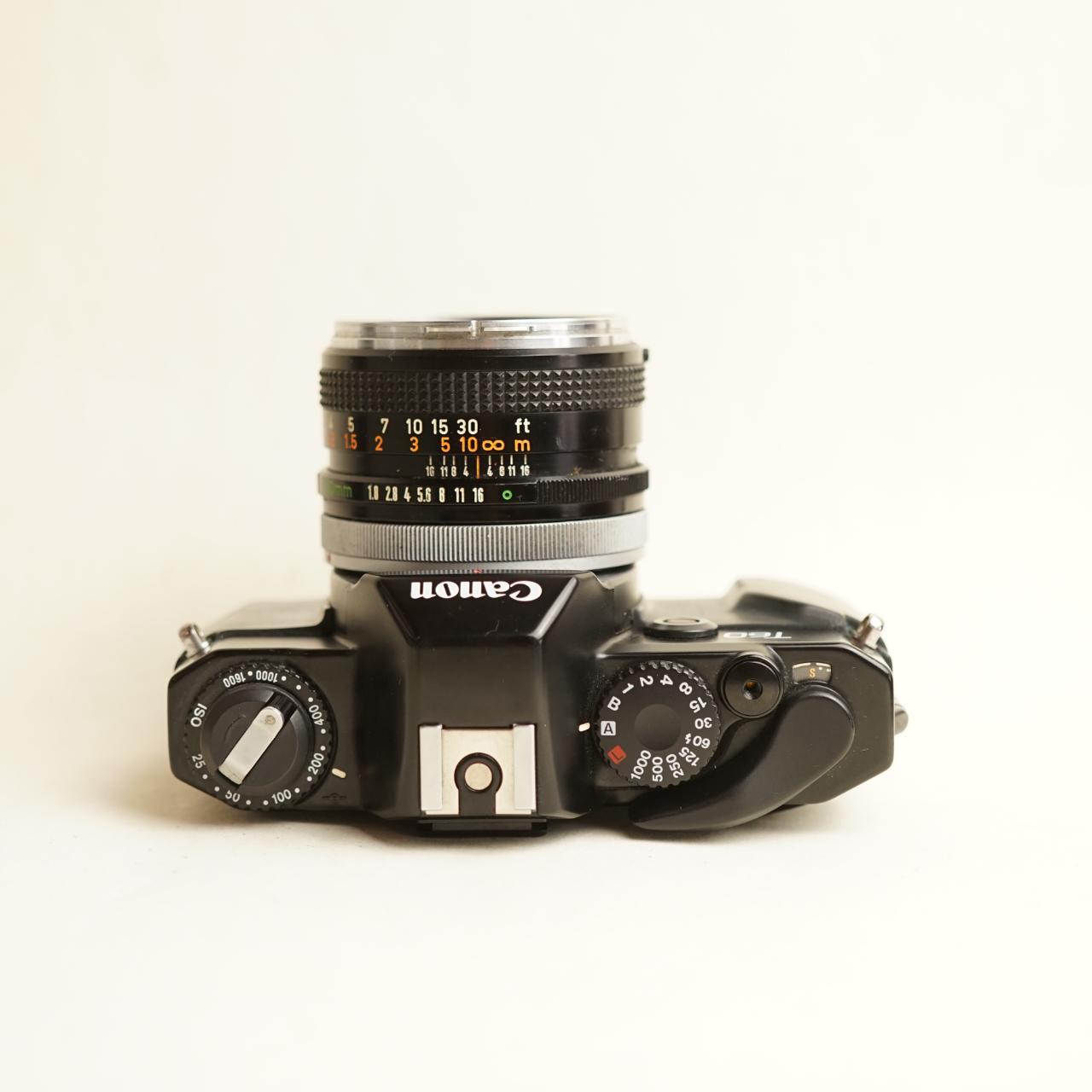 Canon T60 35mm SLR Film Camera | Canon FD 50mm f/1.8 Lens | Tested & Working | Black