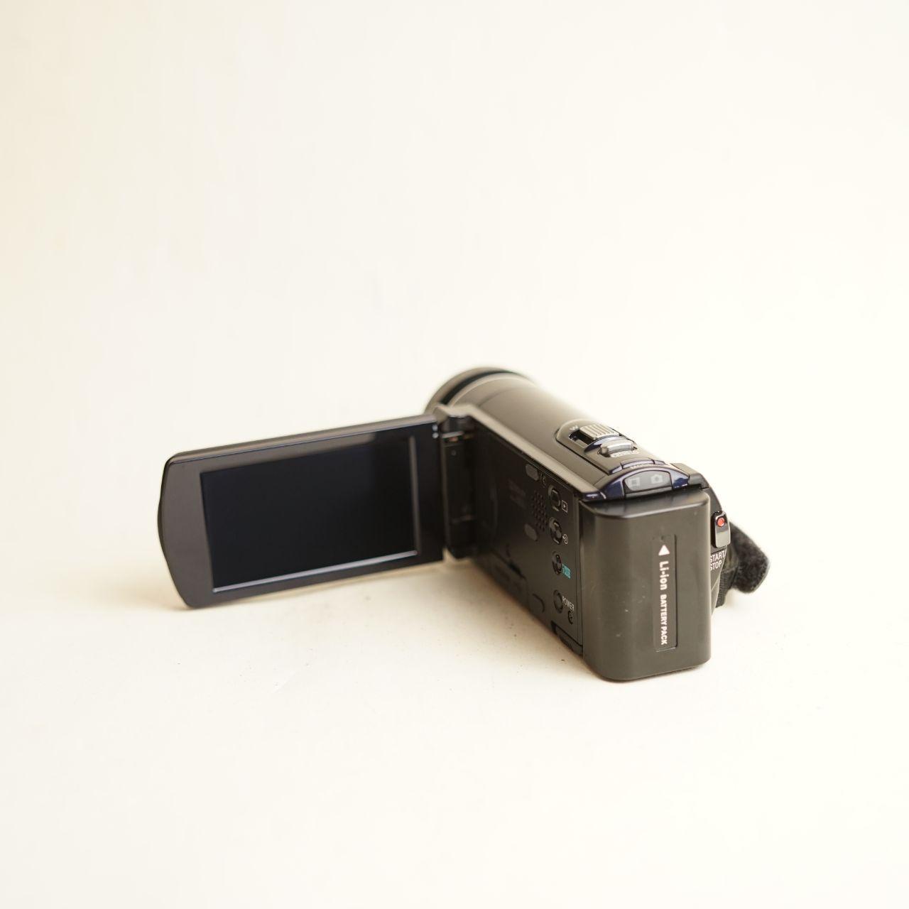 Sony Handycam HDR-CX150 Digital Camcorder + 0.2x Fisheye | Full HD | Tested & Working | Navy