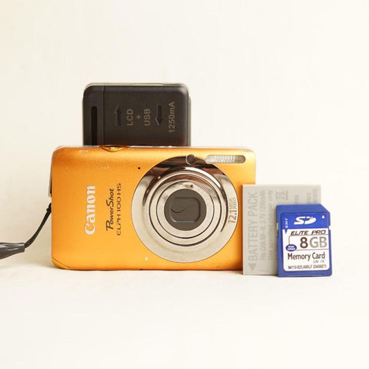 Canon PowerShot ELPH 100 HS Digital Camera | 12.1MP | Read Description | Orange