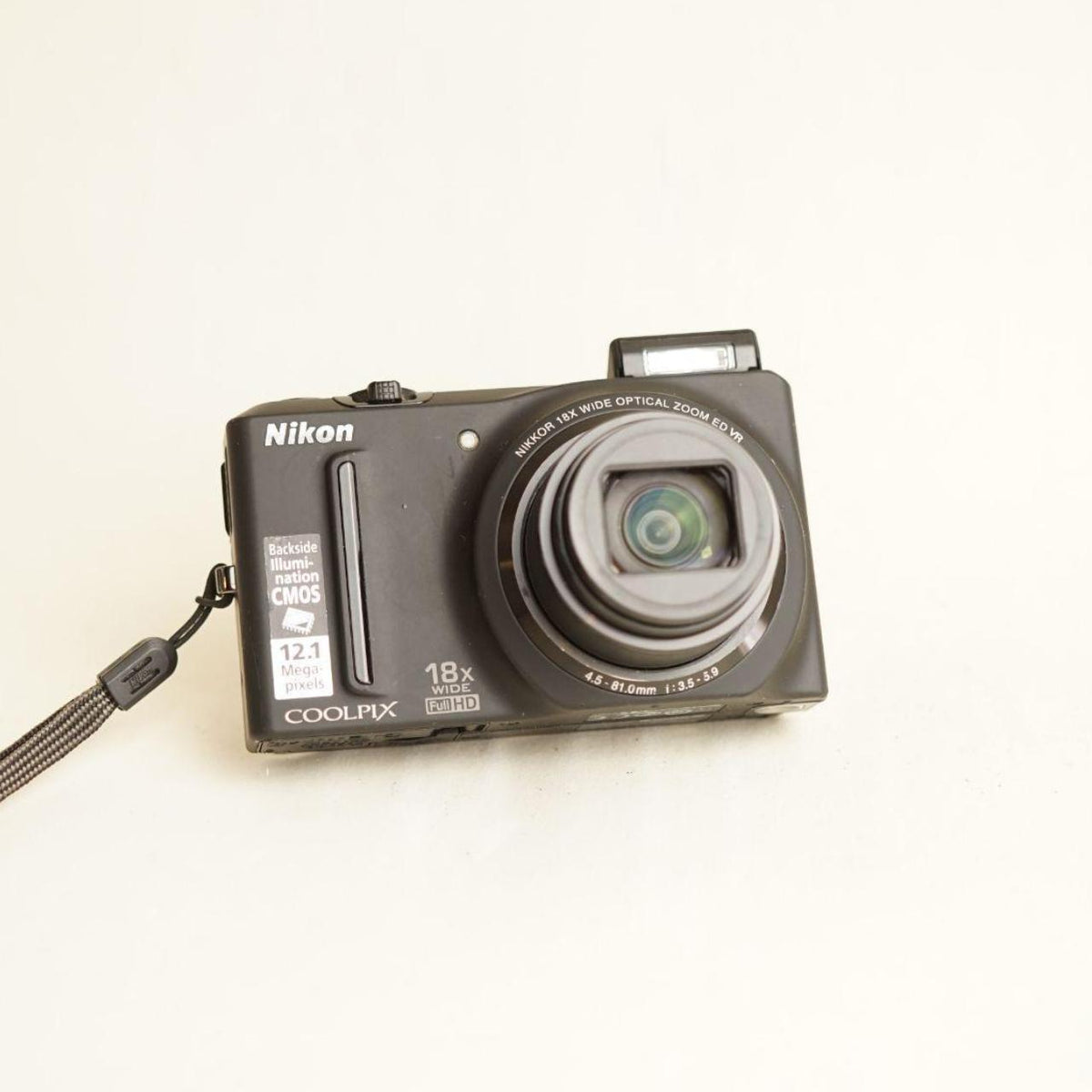 Nikon Coolpix S9100 Digital Camera | 12.1MP | Tested & Working | Black