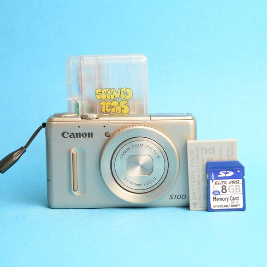 Canon PowerShot S100 Digital Camera | 12.1MP | Tested & Working | Silver