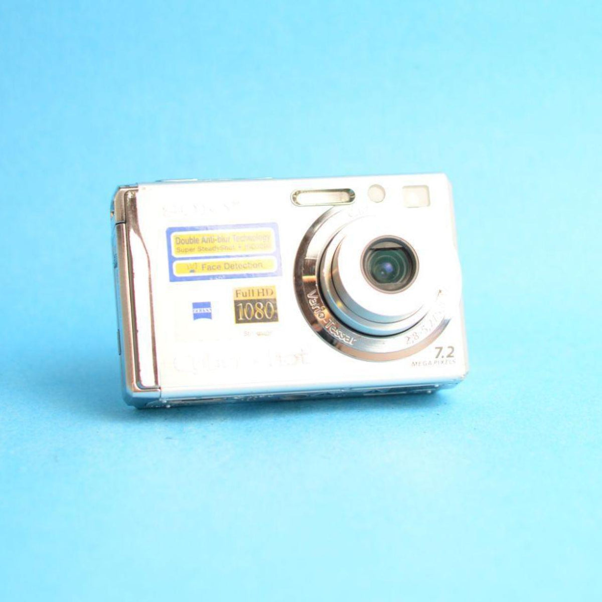 Sony Cyber-shot DSC-W80 Digital Camera | 7.2MP | Tested & Working | Silver