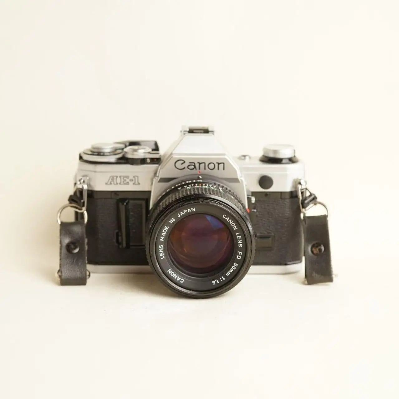 Canon AE-1 Film Camera | 50mm 1.4 Lens | 35mm SLR | Tested & Working | Silver