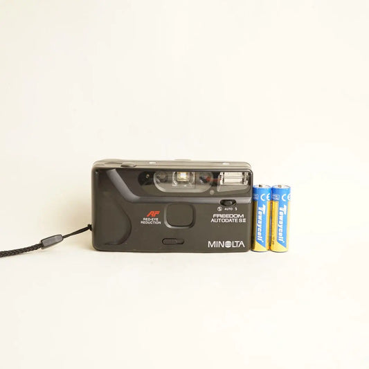 Minolta Freedom Autodate SII Film Camera | 35mm Point & Shoot | Tested & Working | Black