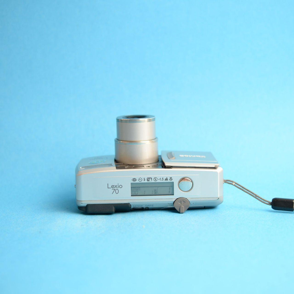 Konica Lexio 70 Film Camera | 35mm Point & Shoot | Tested & Working | Silver