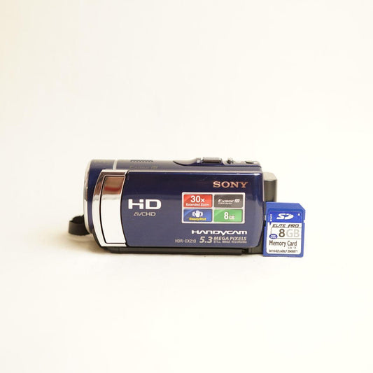 Sony Handycam HDR-CX210 Digital Camcorder | Full HD | Tested & Working | Blue