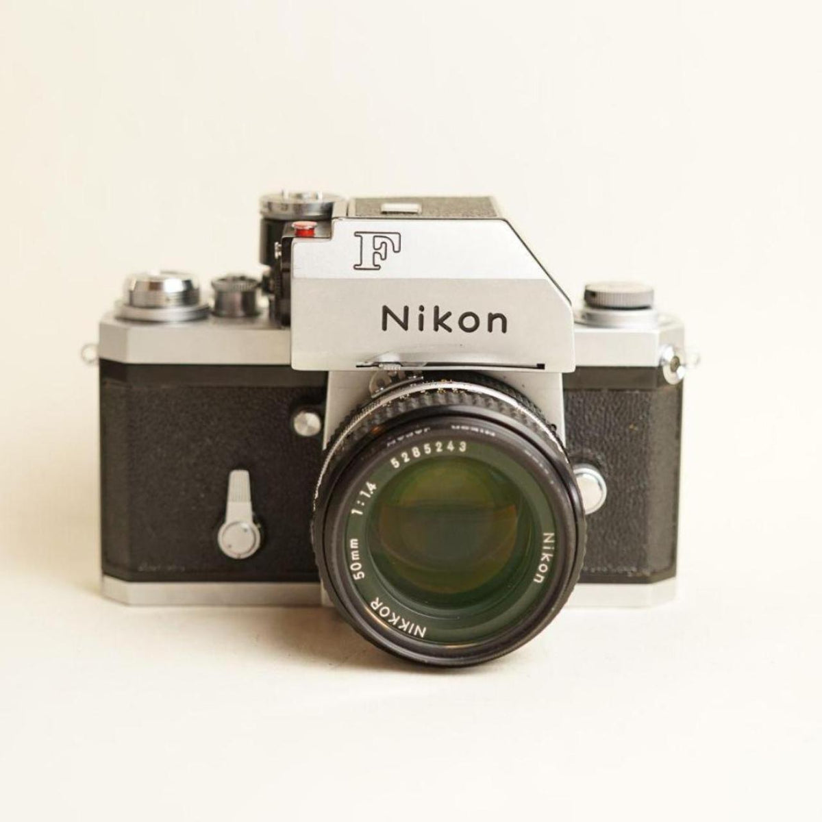 Nikon F Film Camera | FULLY CLA'D | 35mm SLR | Nikkor 50mm f/1.4 Lens | Tested & Working - No Meter