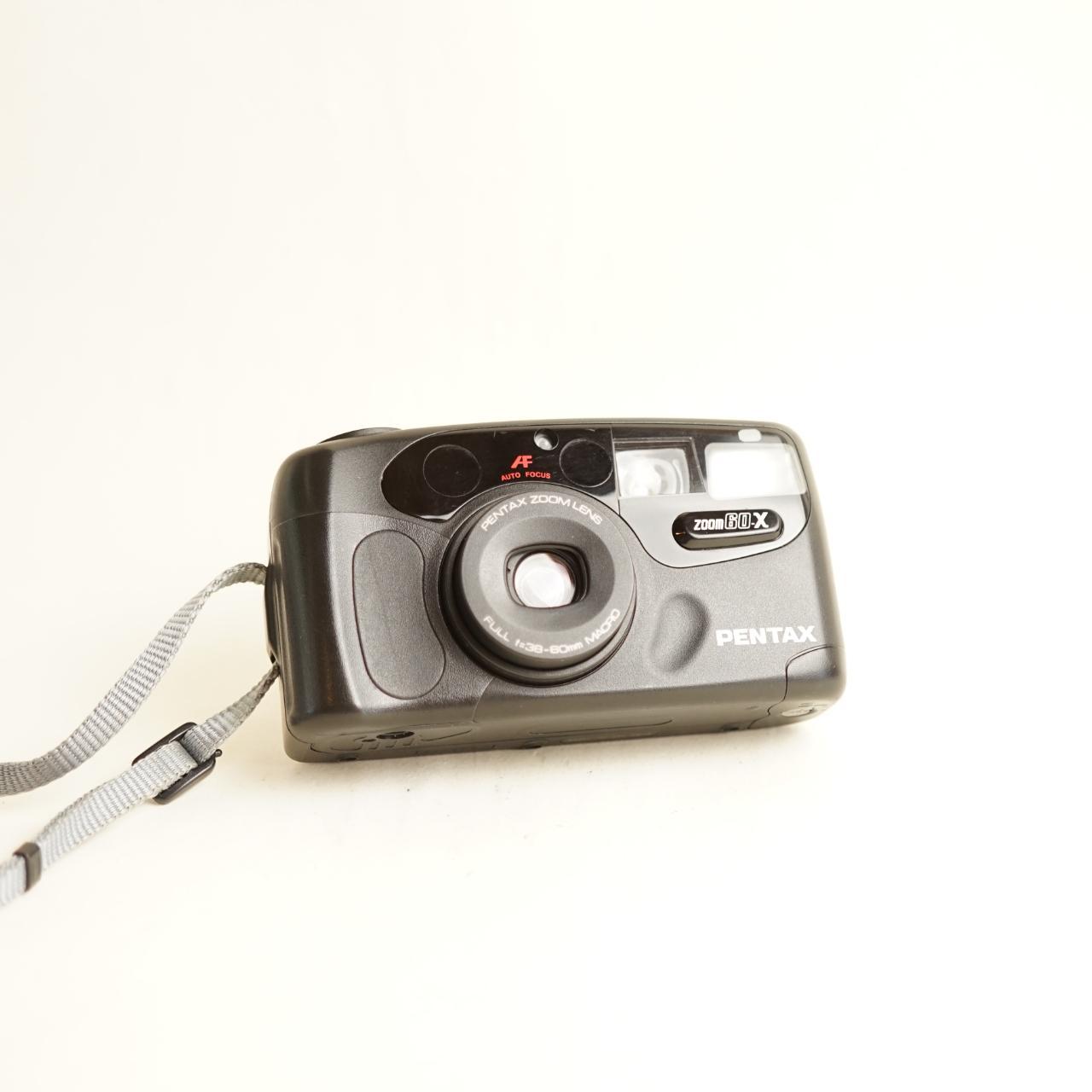 Pentax Zoom 60X Film Camera | 35mm Point & Shoot | Tested & Working | Black