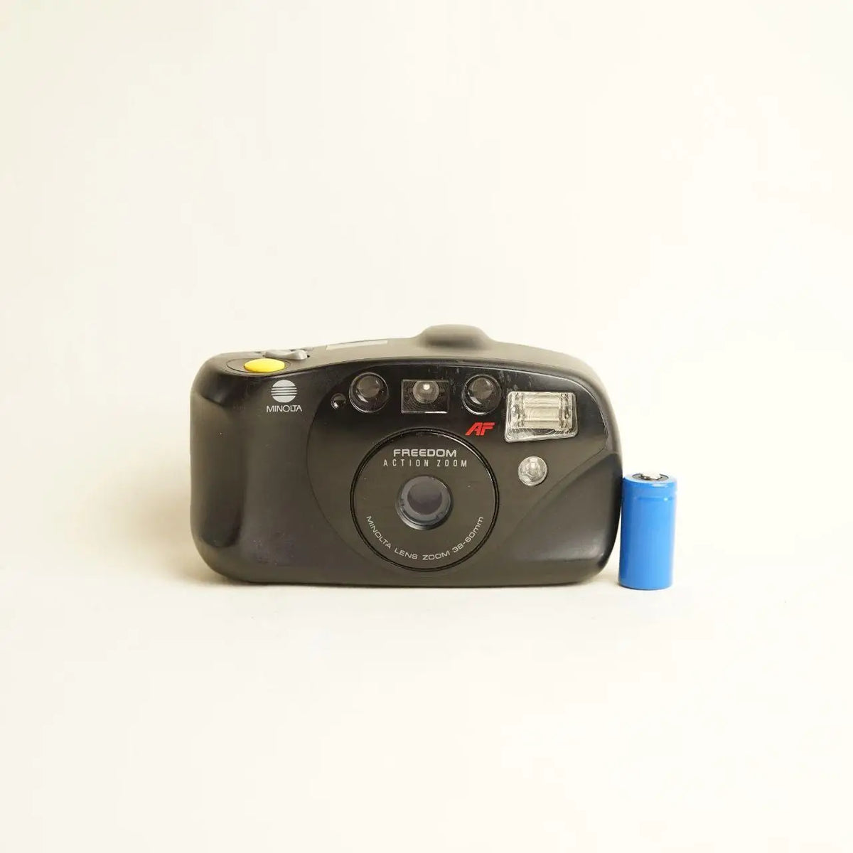 Minolta Freedom Action Zoom Film Camera | 35mm Point & Shoot | Tested & Working | Black