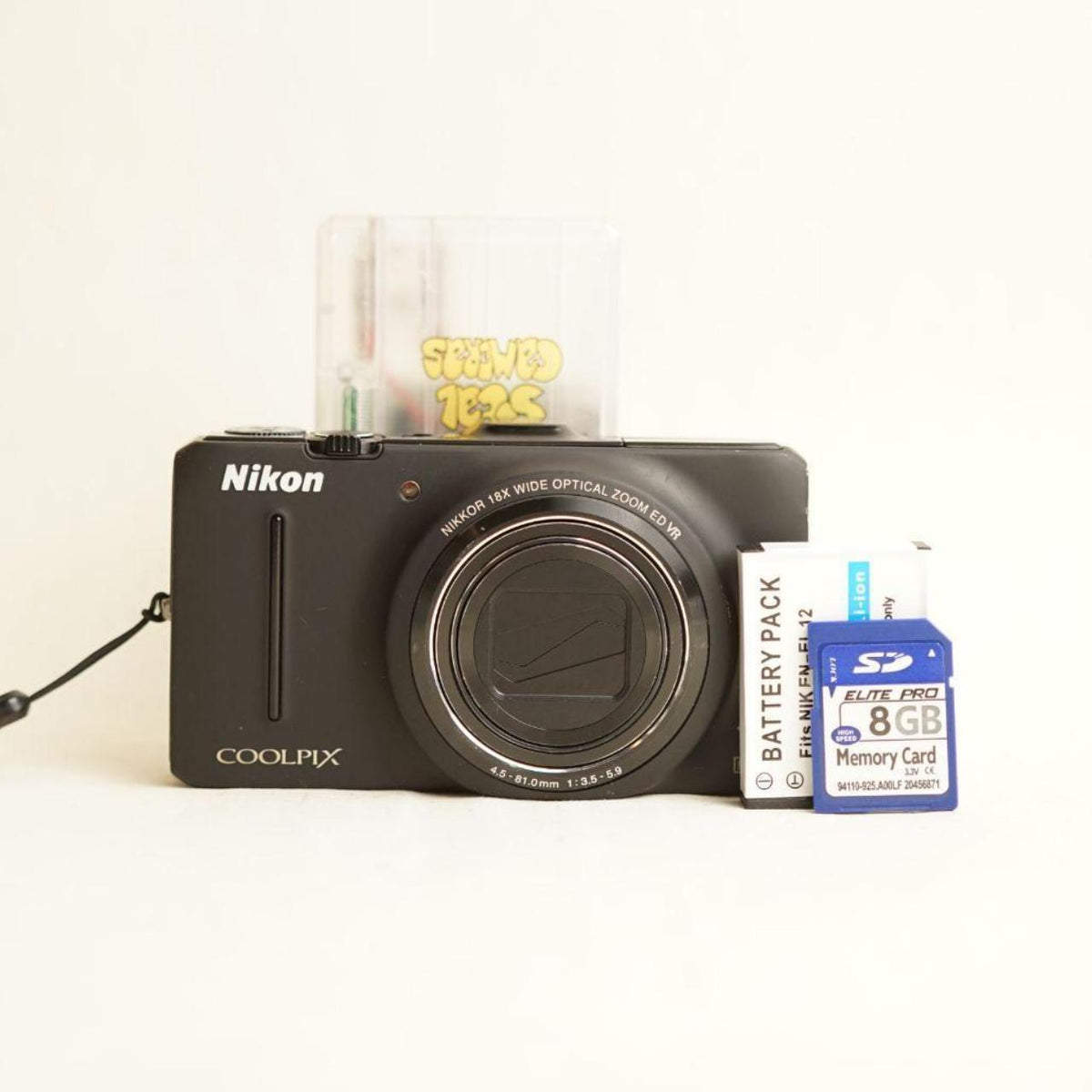 Nikon Coolpix S9300 Digital Camera | 16MP | 18x Zoom | Tested & Working | Black