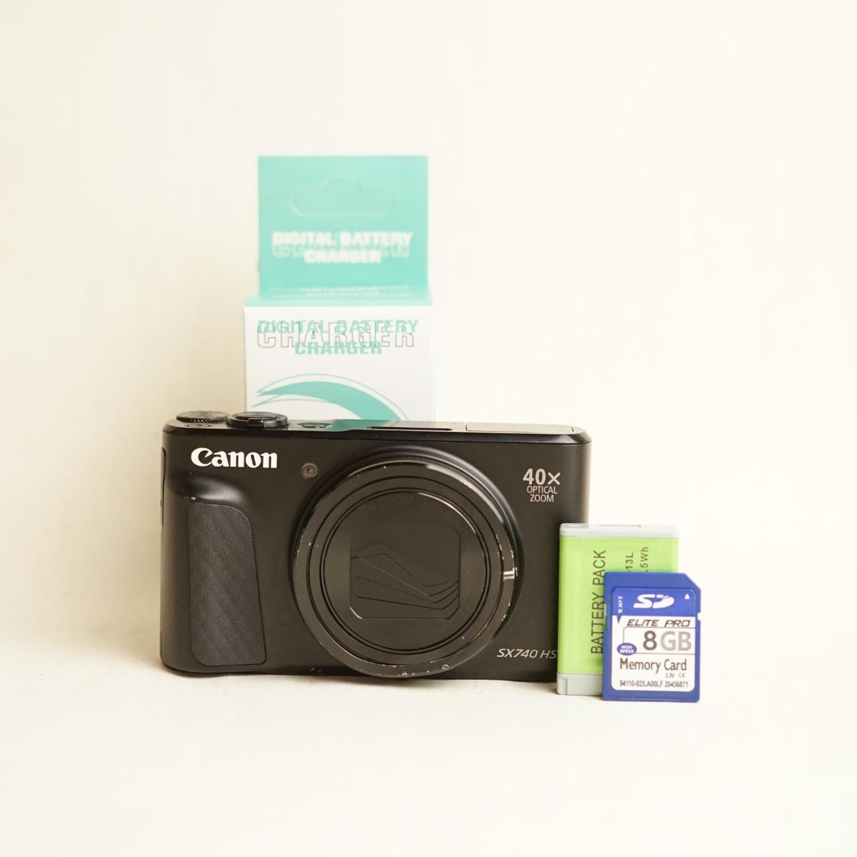 Canon PowerShot SX740 HS Digital Camera | 20.3MP | Tested & Working | Black