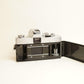 Minolta SRT102 Film Camera + MD Rokkor-X 45mm f/2 Lens | 35mm SLR | Tested & Working | Black & Silver