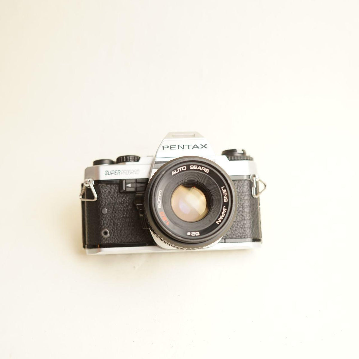 Pentax Super Program 35mm Film SLR + 50mm f/2 Lens | K Mount | Tested & Working | Silver