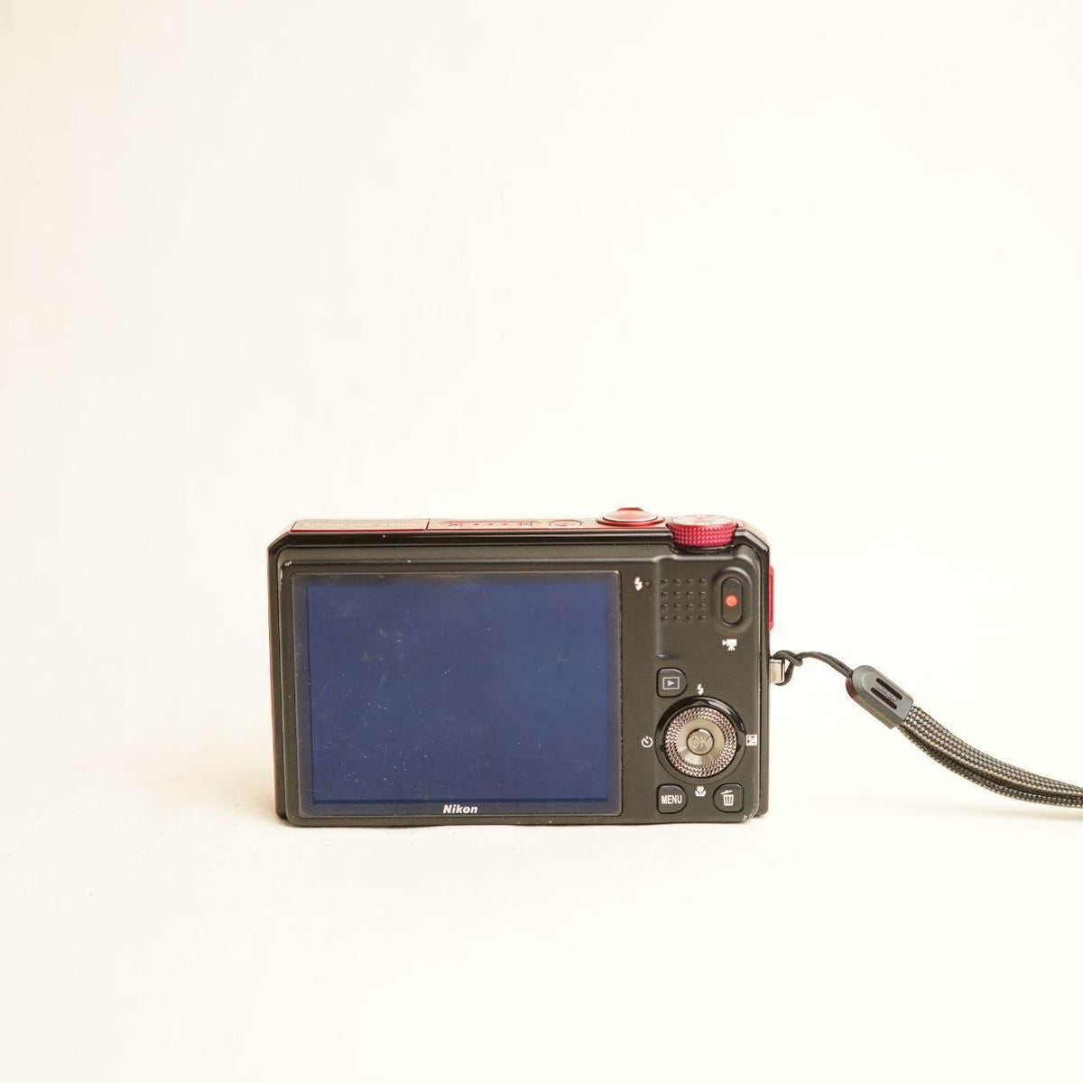 Nikon Coolpix S9100 Digital Camera | 12.1MP | 18x Zoom | Tested & Working | Red