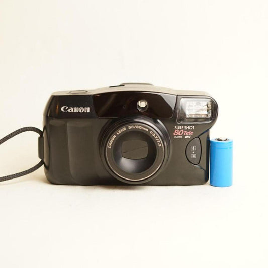 Canon Sure Shot 80 Tele Date Film Camera | 35mm Point & Shoot | Tested & Working