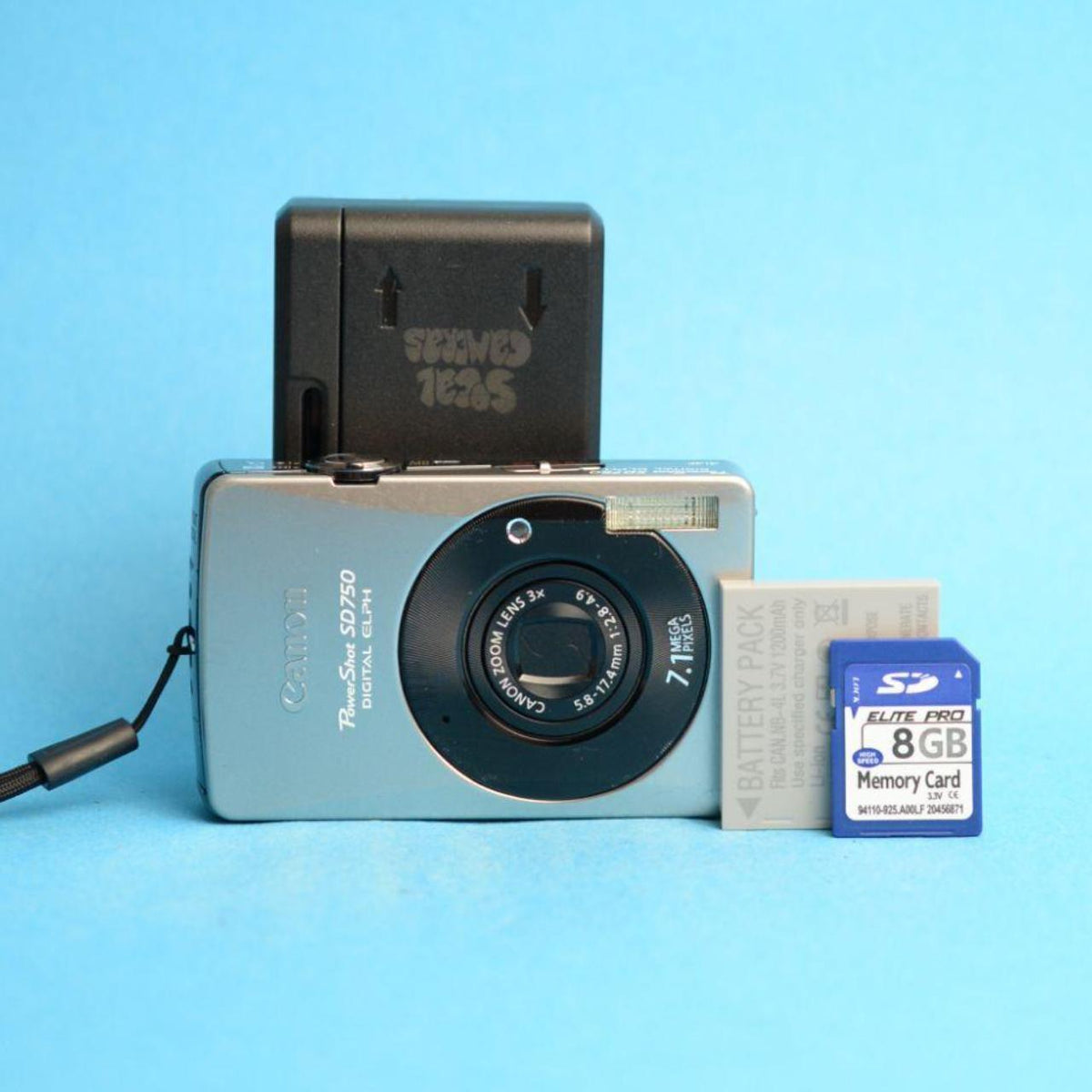 Canon PowerShot SD750 Digital Camera | 7.1MP | Tested & Working | Silver | Read Description