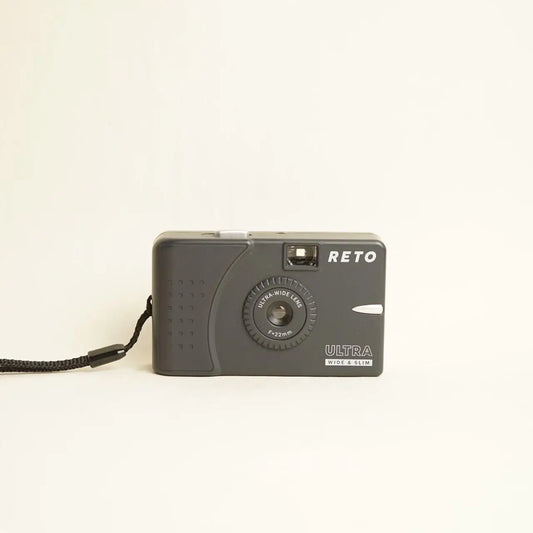 RETO Ultra Wide & Slim Film Camera | 35mm Point & Shoot | Tested & Working | Black