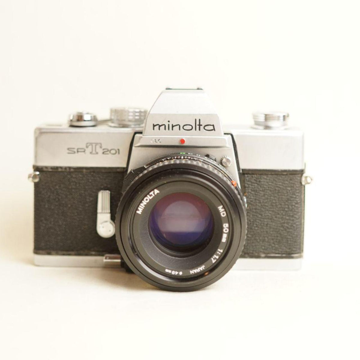 Minolta SR-T 201 | CLA'd | 35mm SLR Film Camera | with MD 50mm f/1.7 Lens | Tested & Working