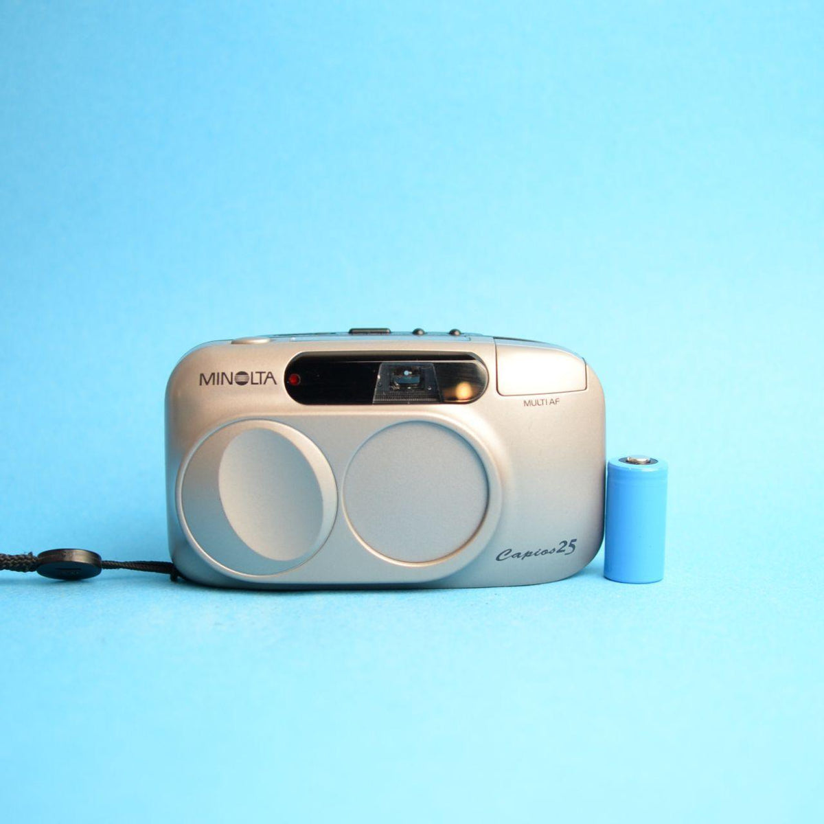 Minolta Capios 25 Film Camera | 35mm Point & Shoot | Tested & Working | Silver