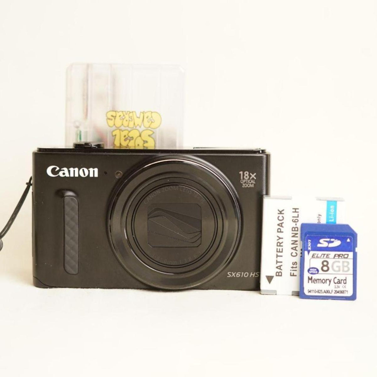 Canon PowerShot SX610 HS Digital Camera | 20.2MP | Tested & Working | Black