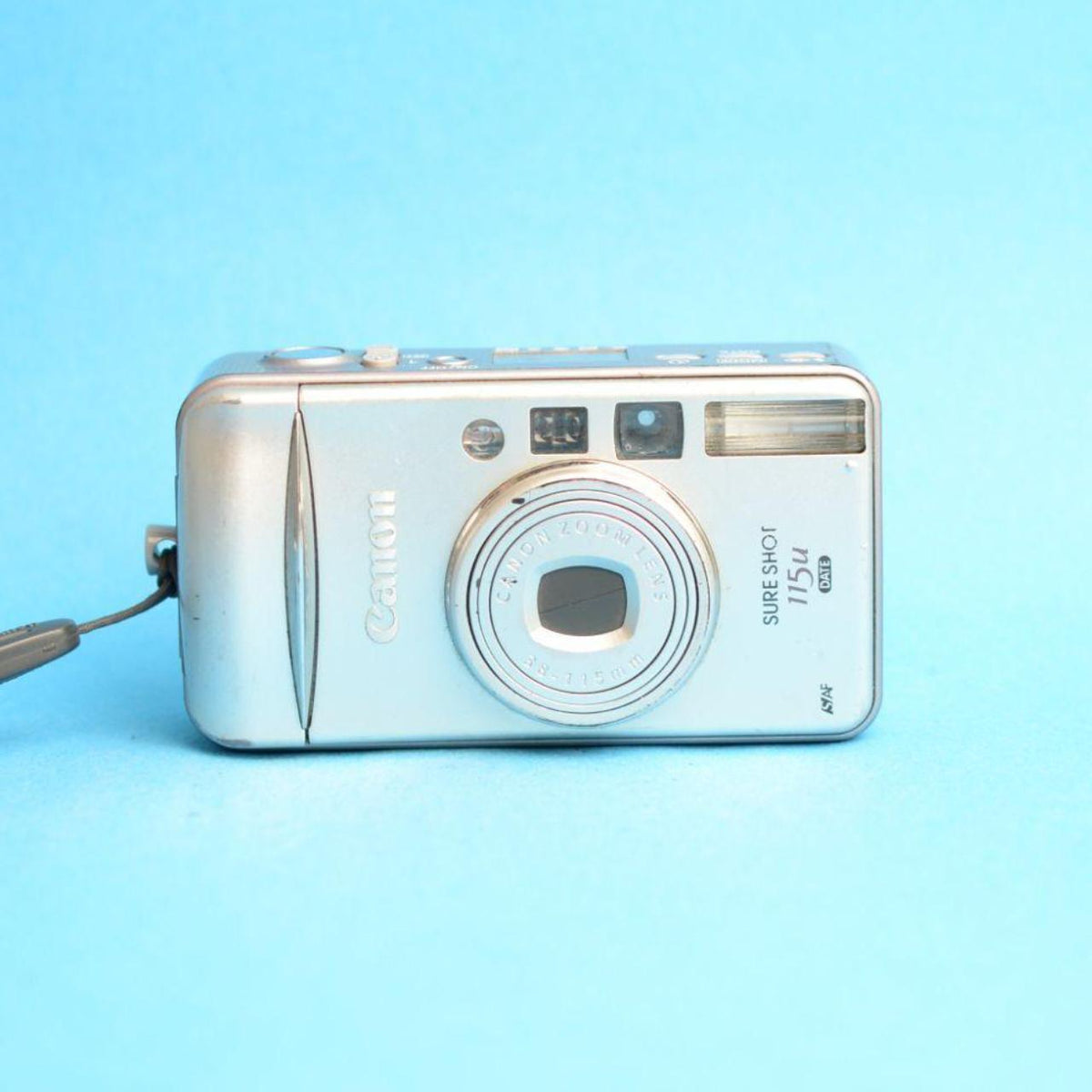 Canon Sure Shot 115u Date Film Camera | 35mm Point & Shoot | Tested & Working | Silver