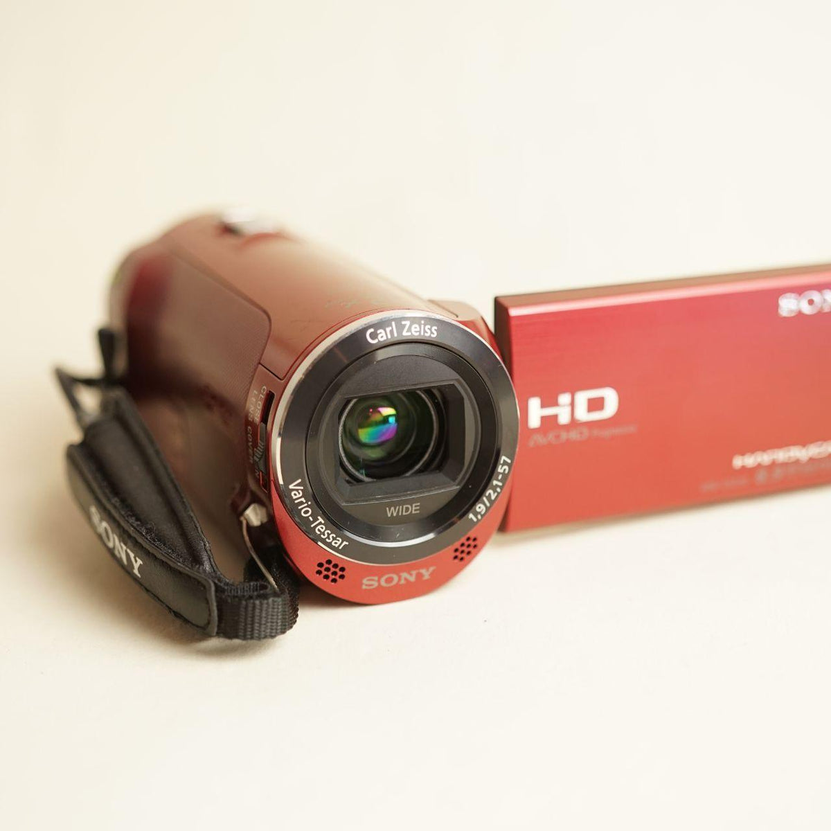Sony Handycam HDR-CX220 Camcorder | Full HD | Tested & Working | Red