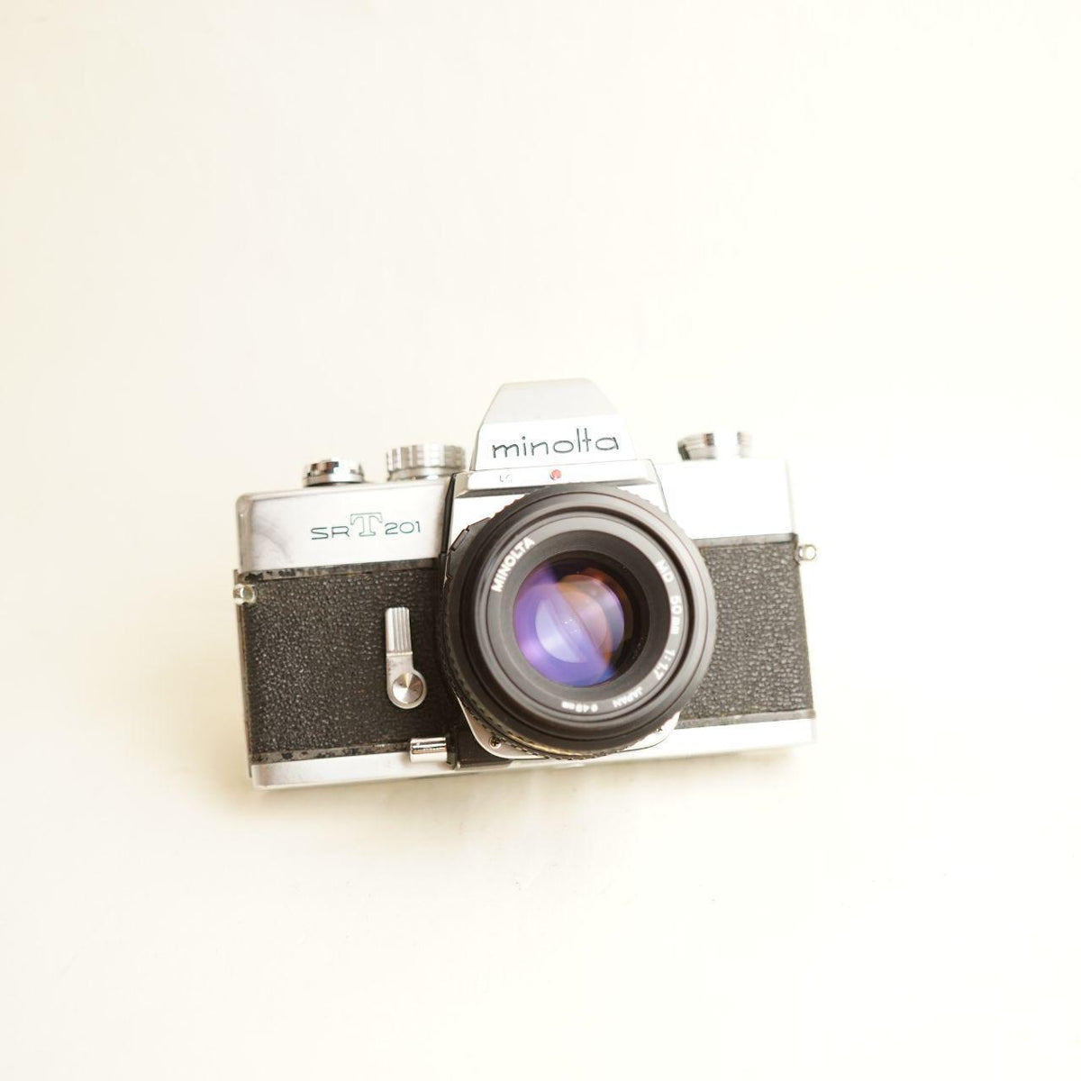 Minolta SR-T 201 | CLA'd | 35mm SLR Film Camera | with MD 50mm f/1.7 Lens | Tested & Working