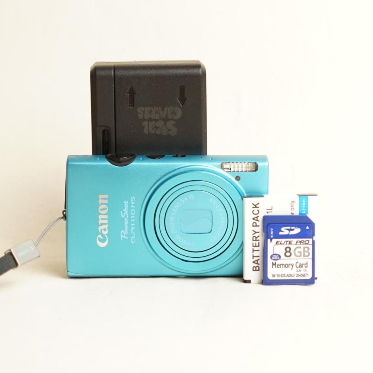 Canon PowerShot ELPH 110 HS Digital Camera | 16.1MP | Tested & Working | Blue