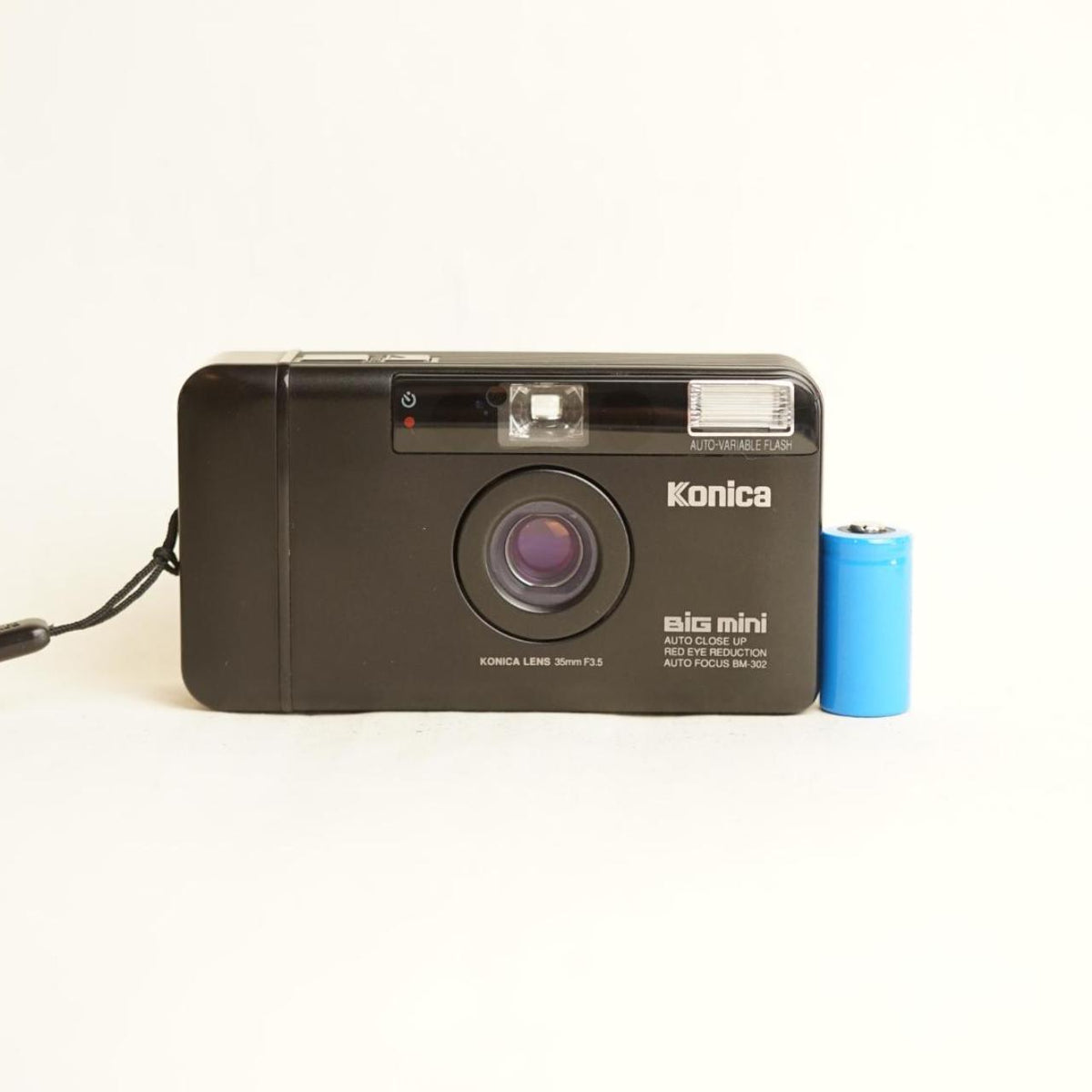 Konica Big Mini BM-302 Film Camera | 35mm Point & Shoot | Tested & Working | Black