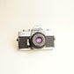 Minolta SRT102 Film Camera + MD Rokkor-X 45mm f/2 Lens | 35mm SLR | Tested & Working | Black & Silver