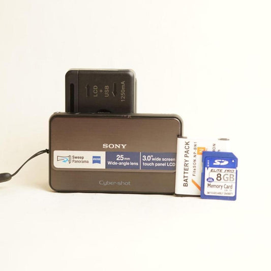 Sony Cyber-shot DSC-T99 Digital Camera | 14.1MP | Tested & Working | Grey