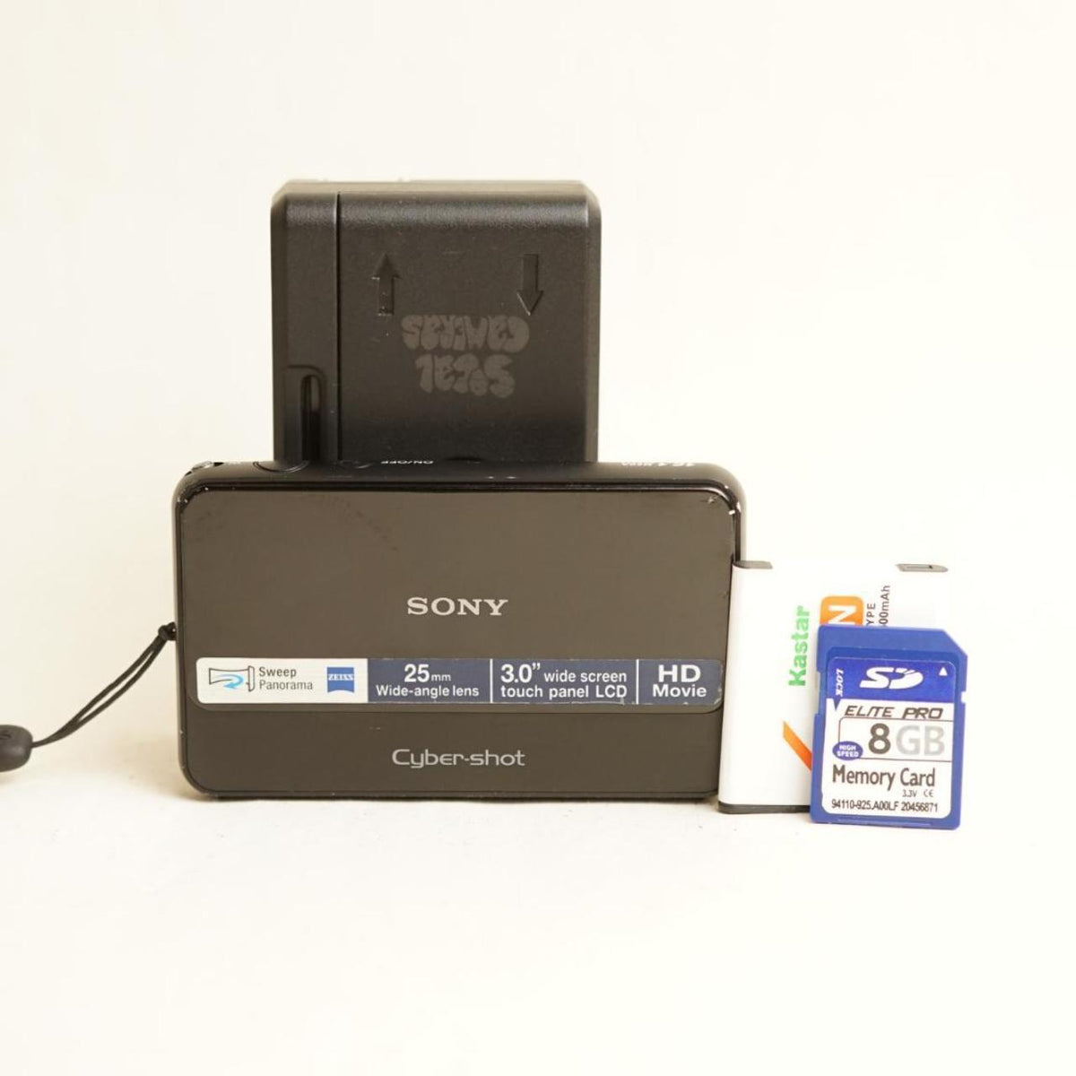 Sony Cyber-shot DSC-T110 Digital Camera | 16.1MP | Tested & Working | Black