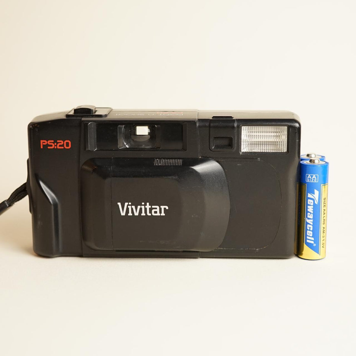 Vivitar PS:20 | 35mm Point & Shoot Film Camera | Tested & Working | Black