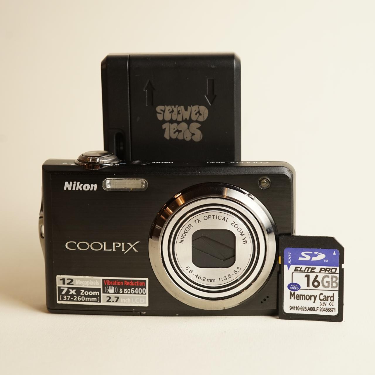 Nikon Coolpix S630 Digital Camera | 12MP | Tested & Working | Black