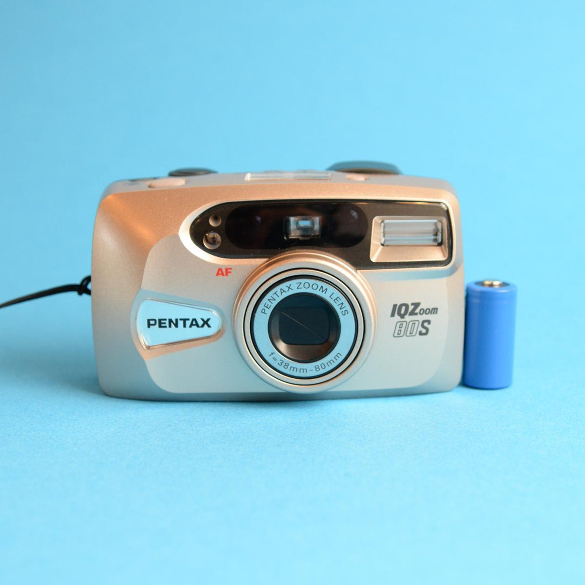 Pentax IQZoom 80S | 35mm Point & Shoot Film Camera | Tested & Working | Silver