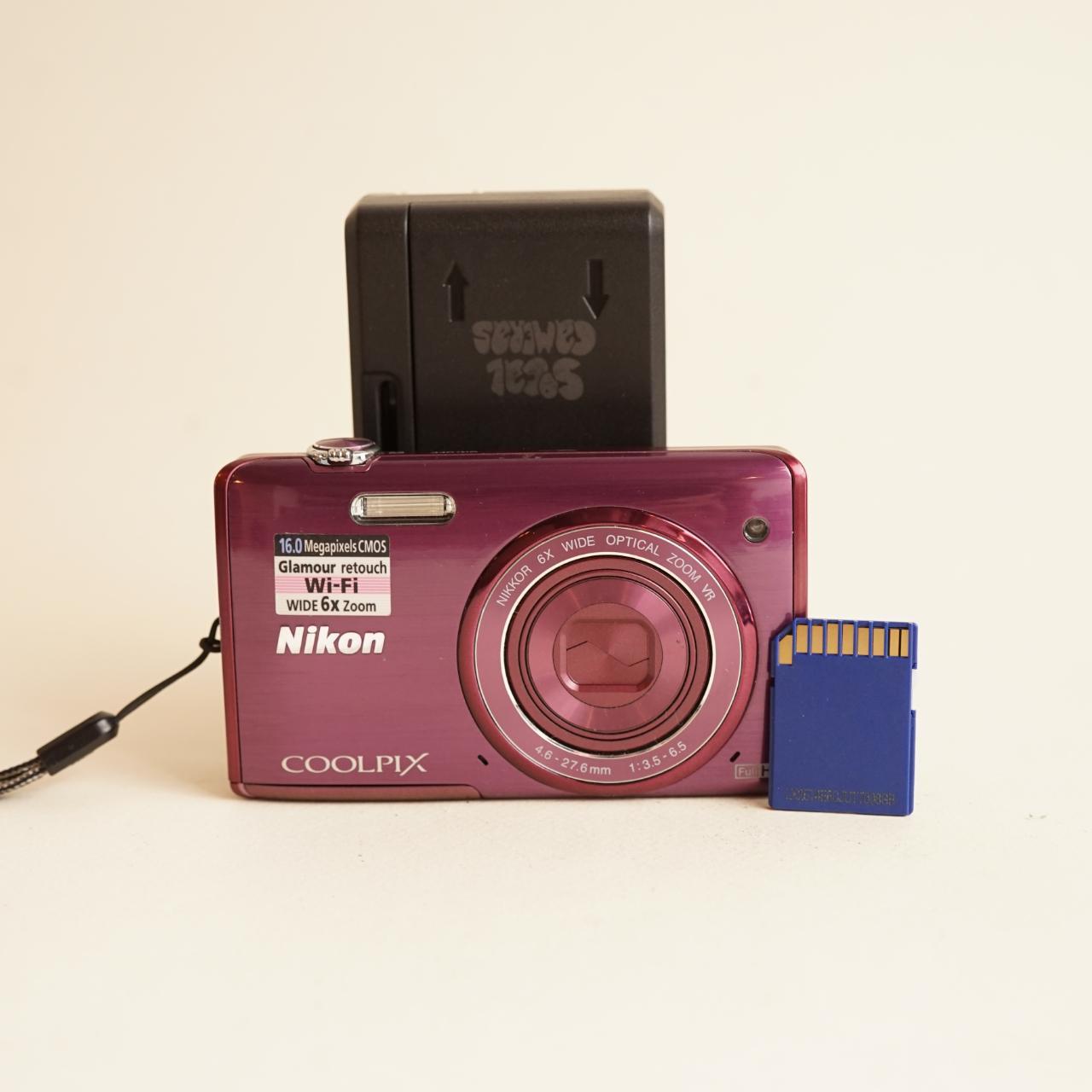 Nikon Coolpix S5200 Digital Camera | 16MP | Tested & Working | Purple