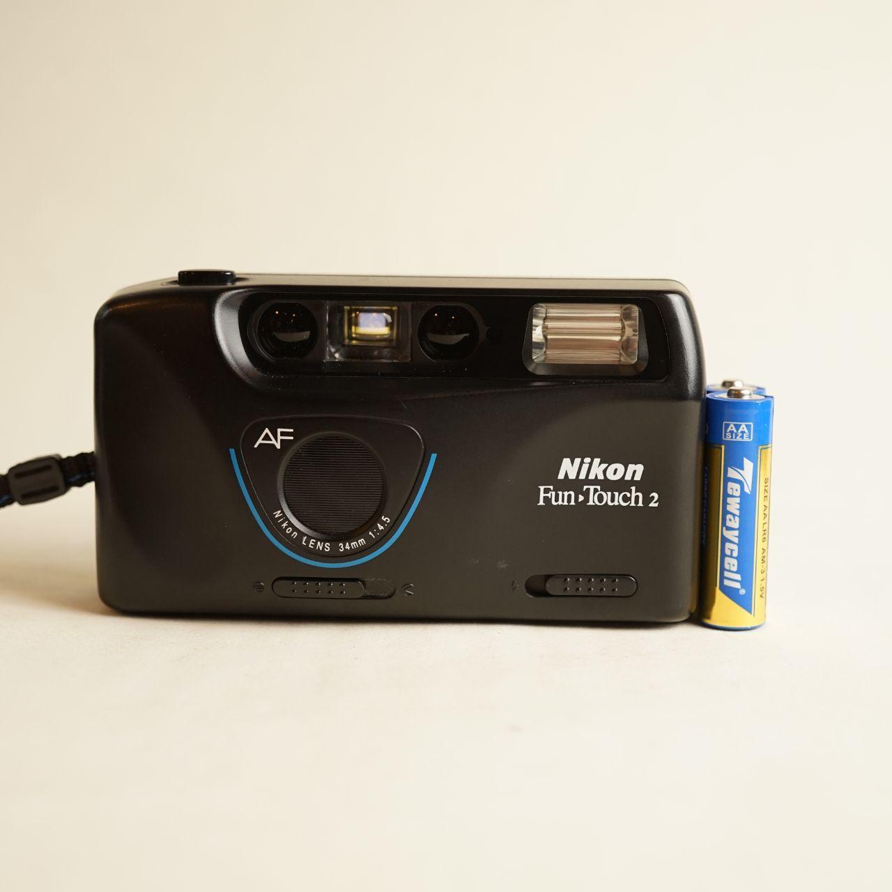 Nikon Fun Touch 2 Film Camera | 35mm Point & Shoot | Tested & Working | Black