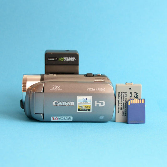 Canon Vixia HF R200 Digital Camcorder | HD Video | Tested & Working | Grey