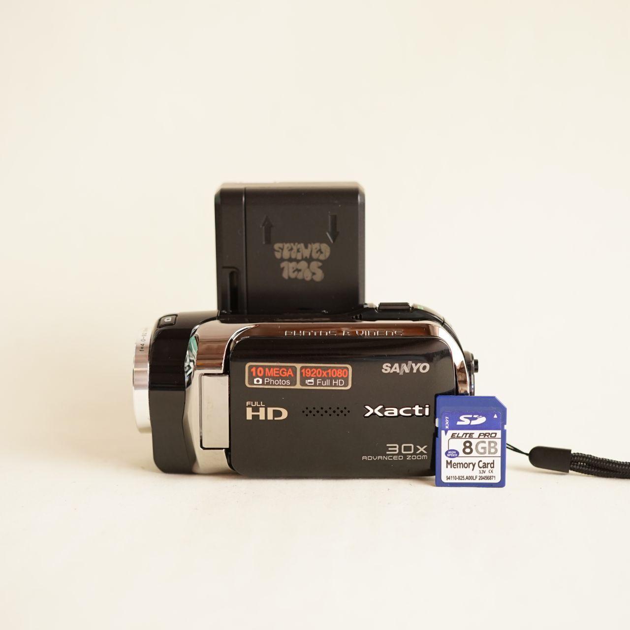 Sanyo Xacti VPC-SH1BK Digital Camcorder | Tested & Working | Black