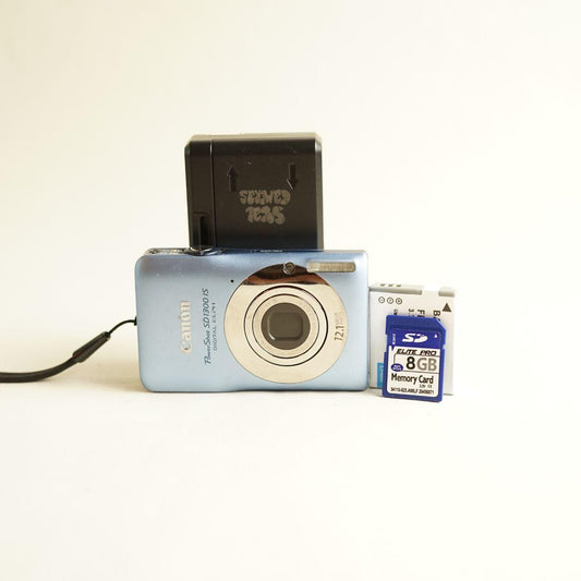 Canon PowerShot SD1300 IS Digital Camera | 12.1MP | Tested & Working | Blue
