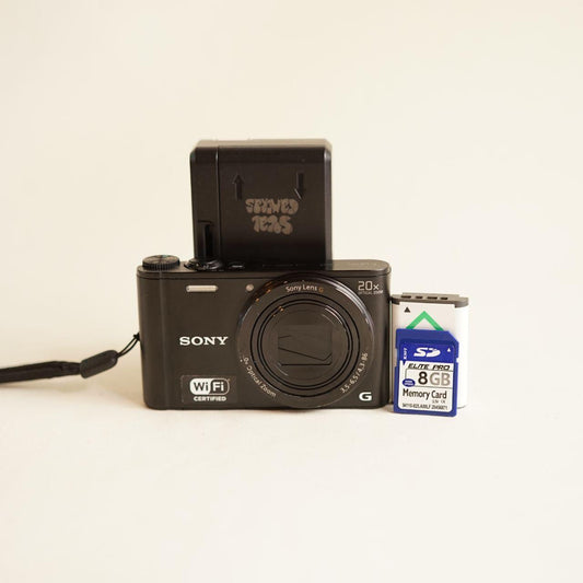 Sony Cyber-shot DSC-WX300 Digital Camera | 18.2MP | Tested & Working | Black