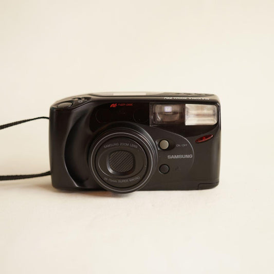 Samsung Maxima Zoom 70i Film Camera | 35mm Point & Shoot | Tested & Working | Black