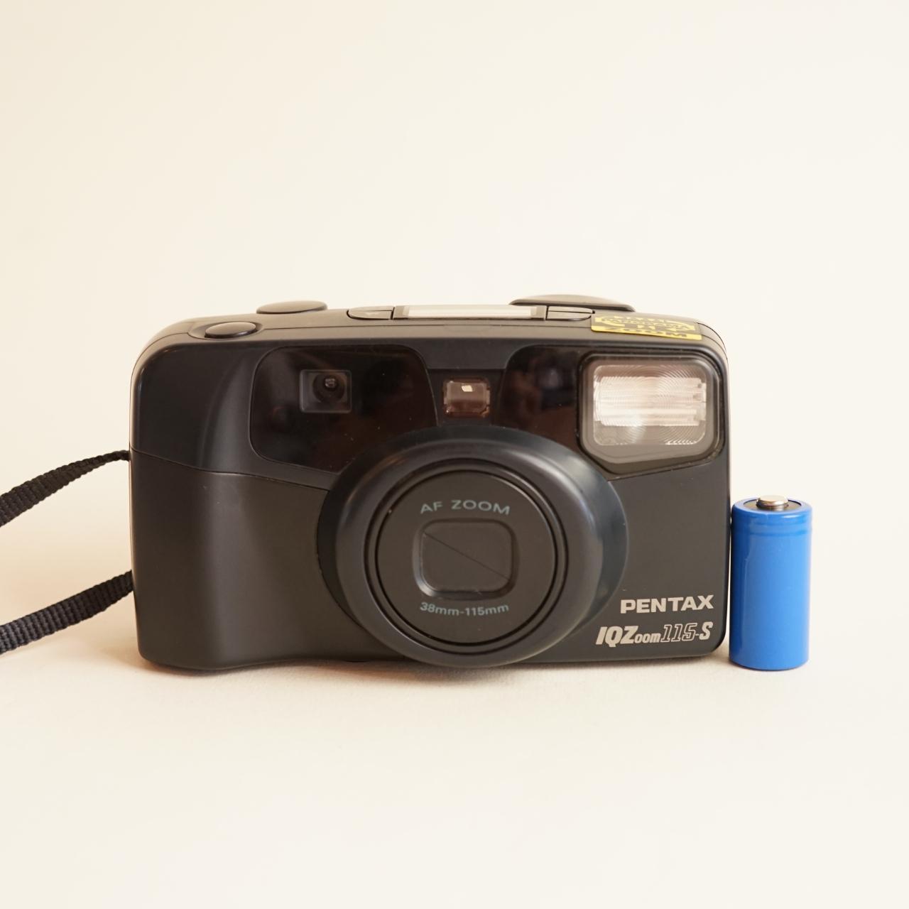 Pentax IQZoom 115-S Film Camera | 35mm | Tested & Working | Black