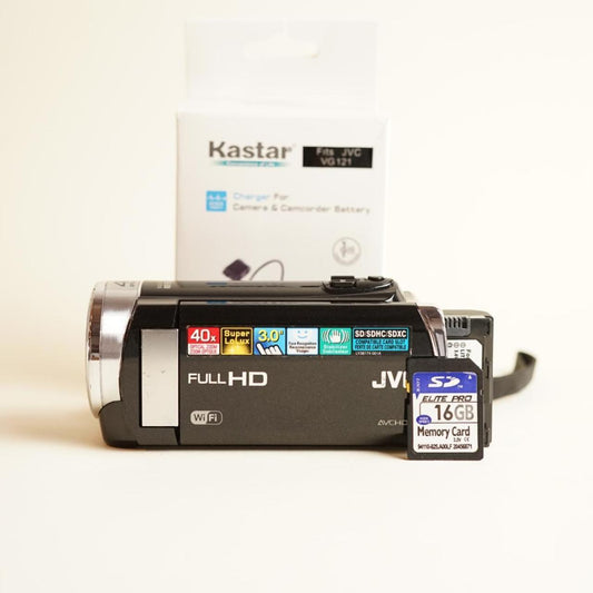 JVC Everio GZ-EX210BU Digital Camcorder | HD Video | Tested & Working | Black
