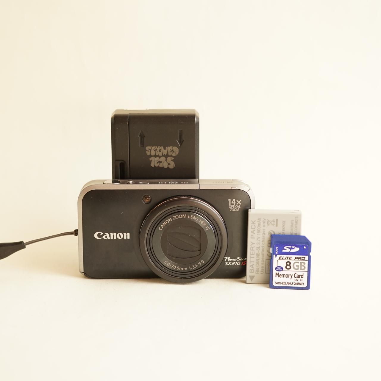 Canon PowerShot SX210 IS Digital Camera | 14.1MP | Read Description | Black