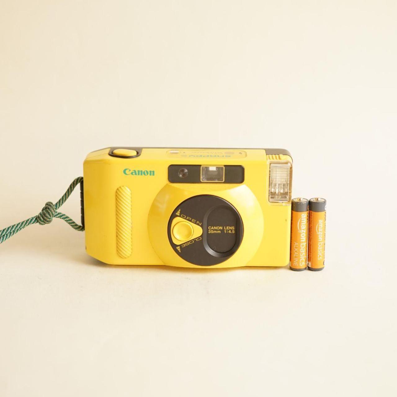 Canon Snappy-S Film Camera | 35mm Point & Shoot | Tested & Working | Yellow