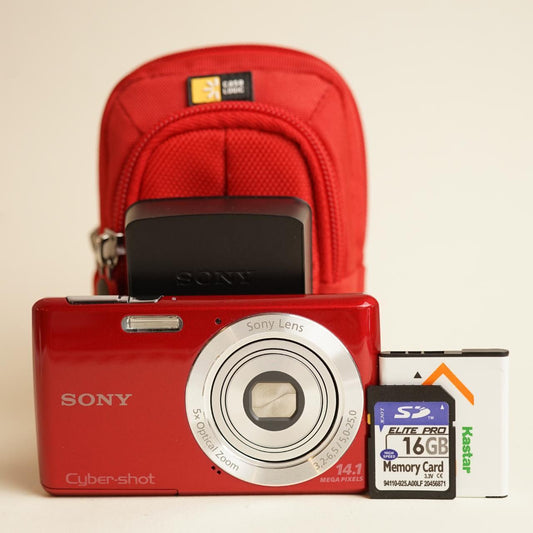Sony Cyber-shot DSC-W620 Digital Camera | 14MP | Tested & Working | Red